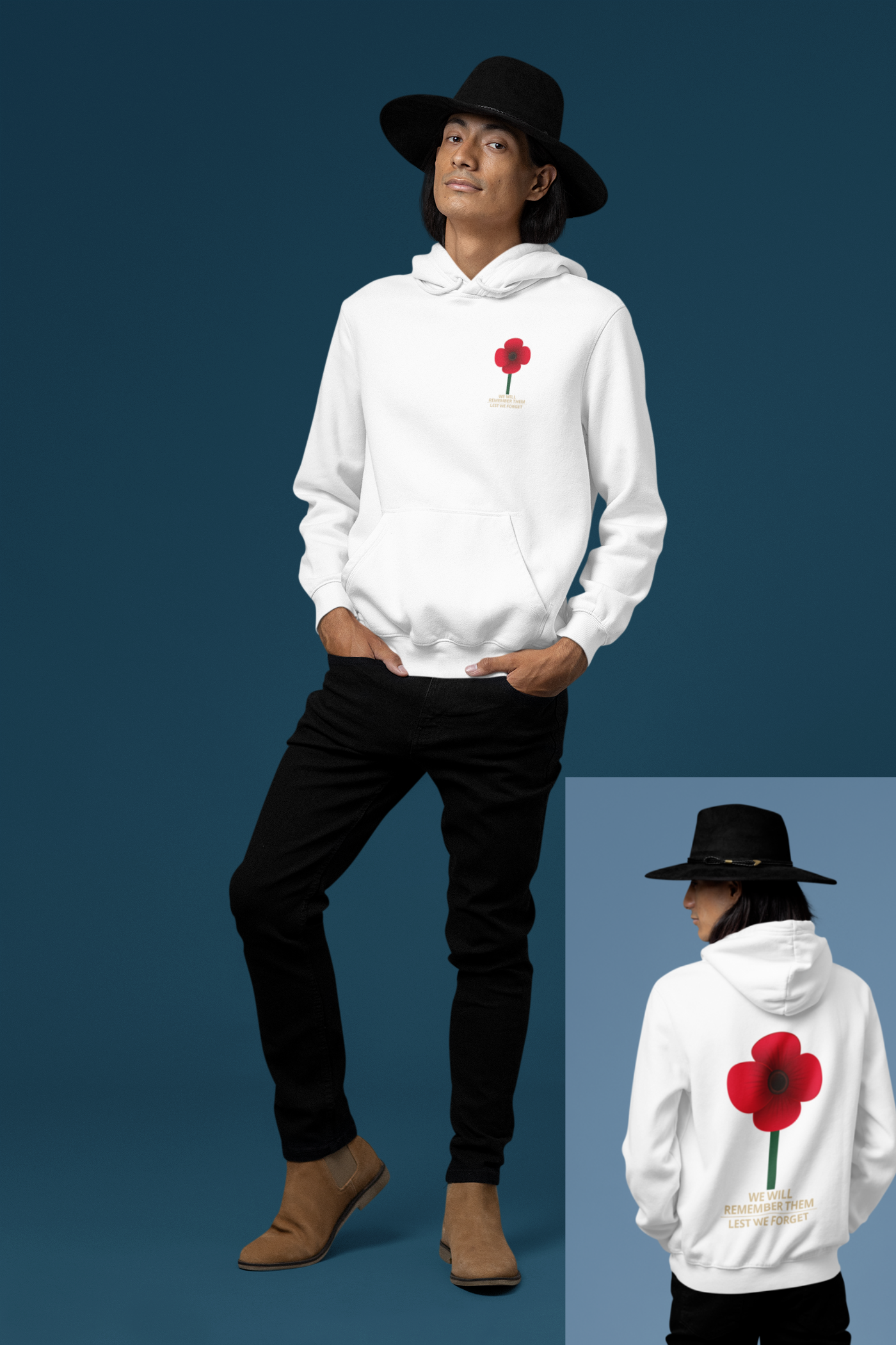 Anzac - We Will Remember Them, Lest We Forget - Adult Hoodie