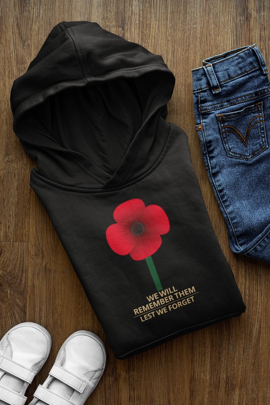 Anzac - We Will Remember Them, Lest We Forget - Childrens Hoodie
