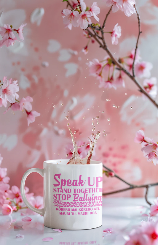 Pink T-Shirt Day - Speak Up, Stand Together, Stop Bullying - Collectors Mug