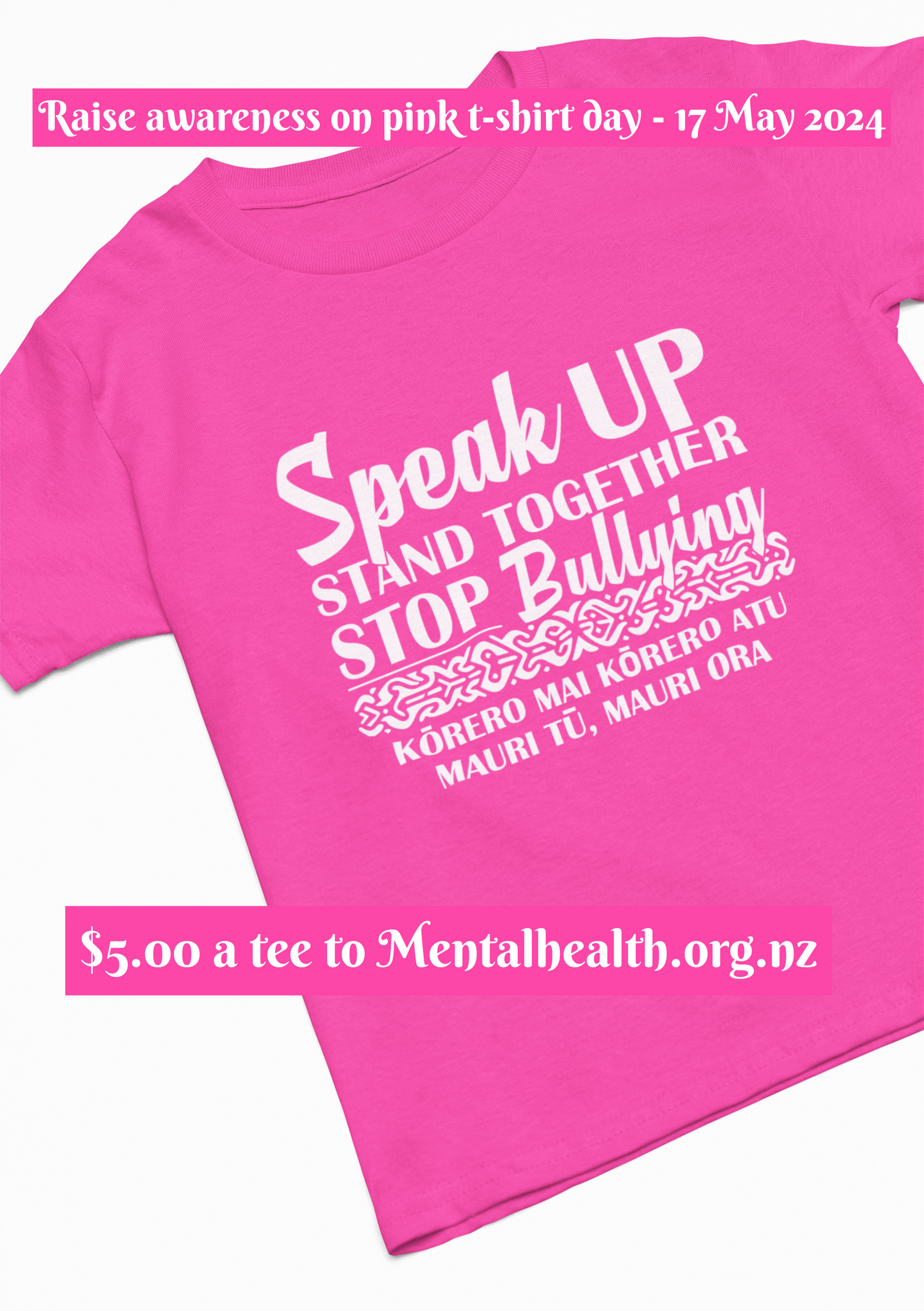 Pink T-Shirt Day - Speak Up, Stand Together, Stop Bullying