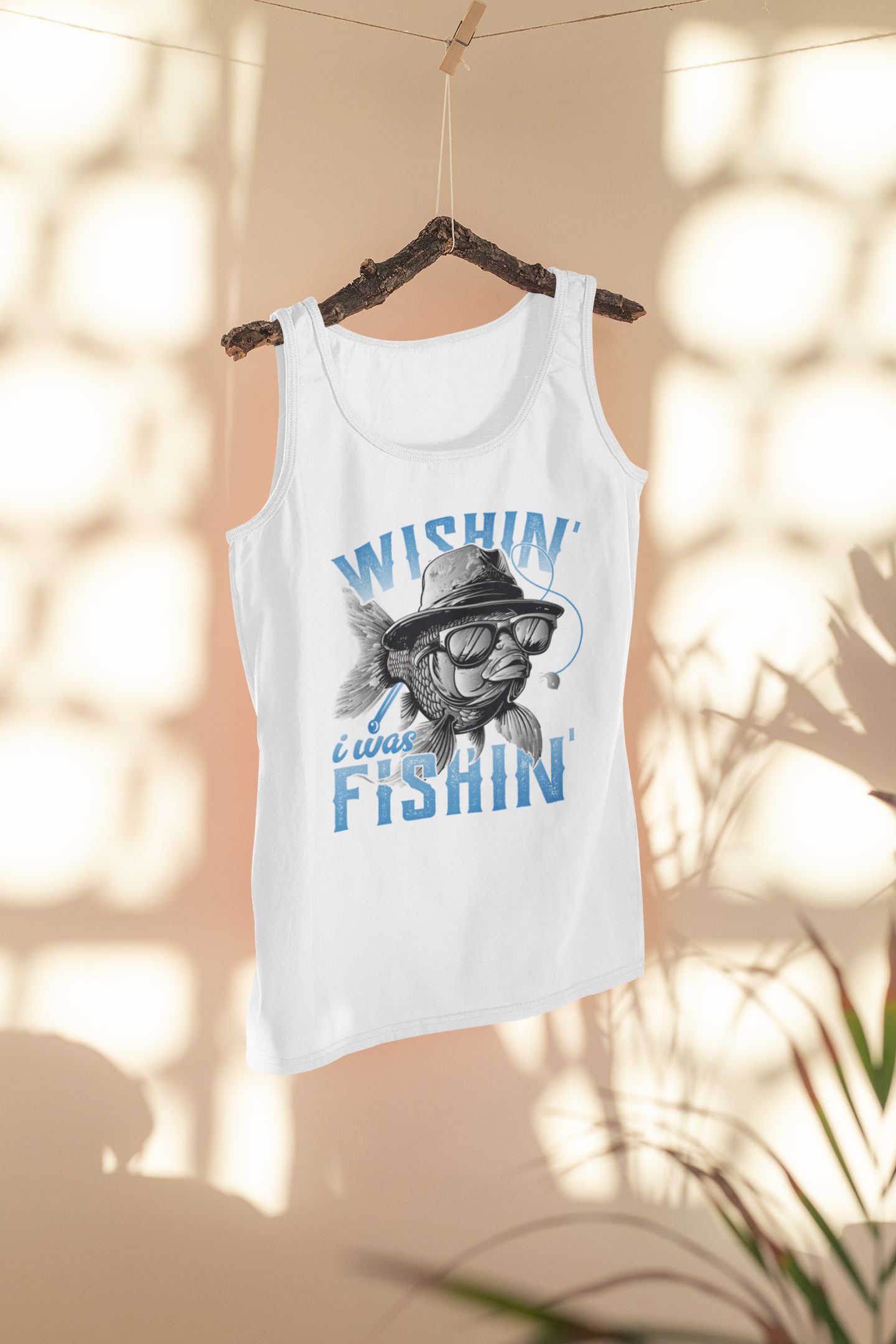 Wishin I Was Fishin' TANK/SINGLET