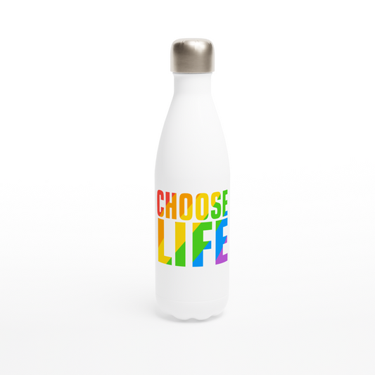 Drink Bottle - CHOOSE LIFE (rainbow)