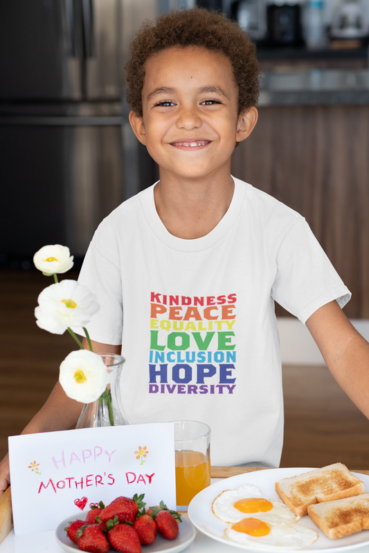 Kindness, Peace and Love - Kids Tee