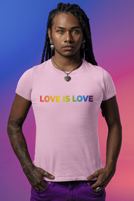 Rainbow Love is Love Adult Tee