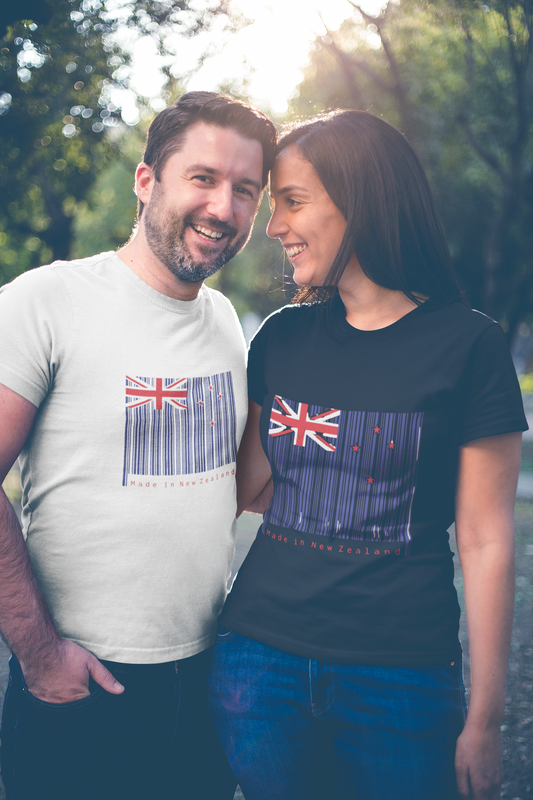 MADE IN NEW ZEALAND (BARCODE)- TEE