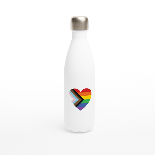 Drink Bottle - Pride Flag Heart