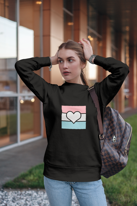Trans Ally Heart Sweatshirt