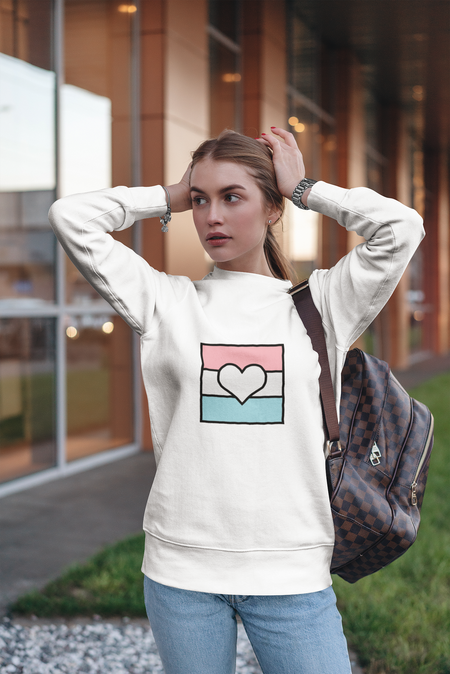 Trans Ally Heart Sweatshirt